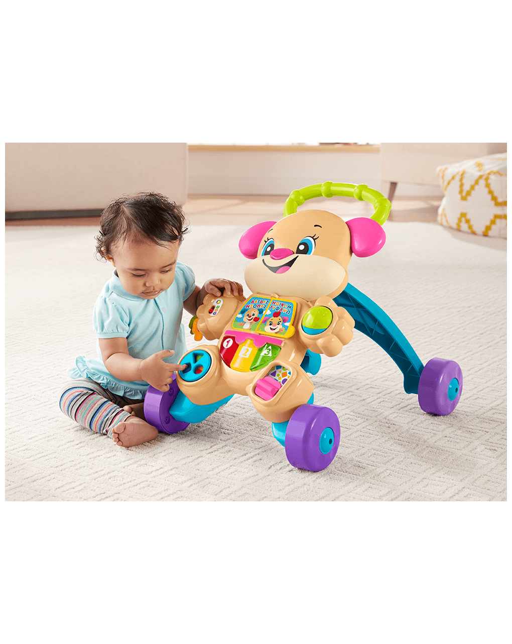Mattel fisher-price εκπαιδευτική στράτα σκυλάκι smart stages ροζ ftc68 - Fisher-Price