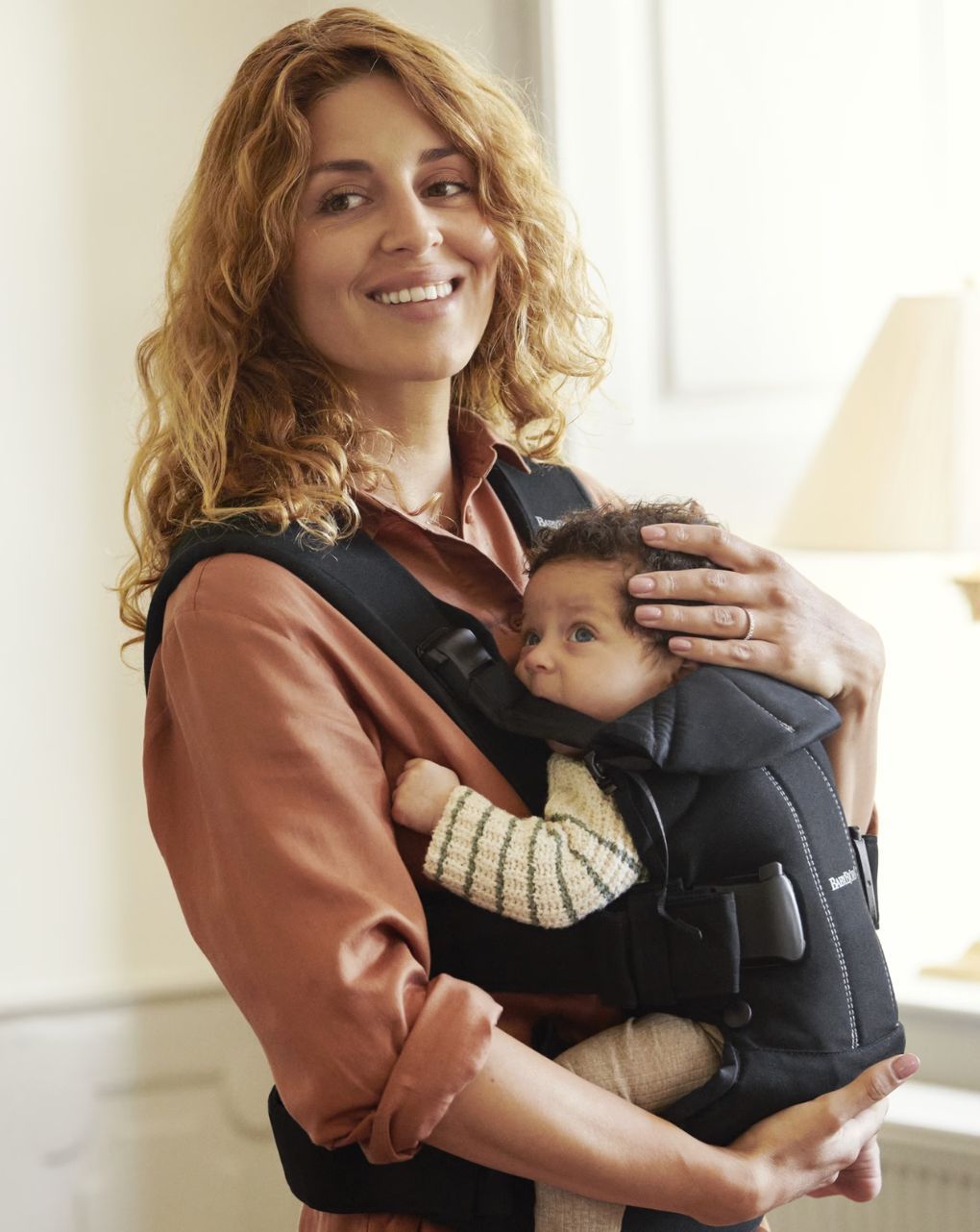 Babybjörn μάρσιπος one woven black 098023 - Baby Bjorn