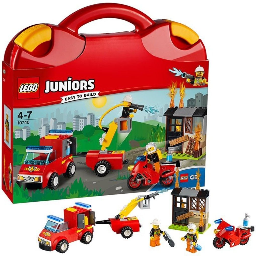 Lego juniors βαλιτσακι πυροσβεστικης περιπολιας - Lego