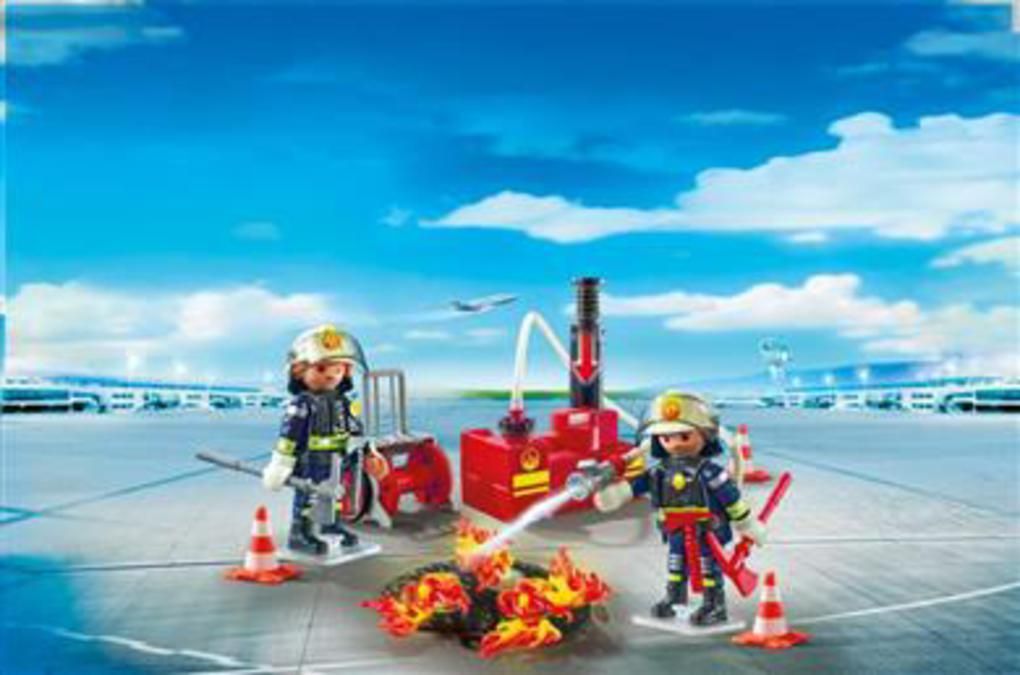 Playmobil ομαδα πυροσβεσης με αντλια νερου - Playmobil