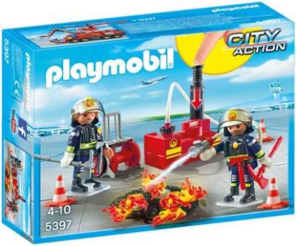 Playmobil ομαδα πυροσβεσης με αντλια νερου - Playmobil
