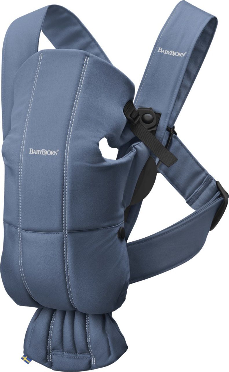 μαρσιπος babybjorn carrier mini vintage indigo cotton - Baby Bjorn
