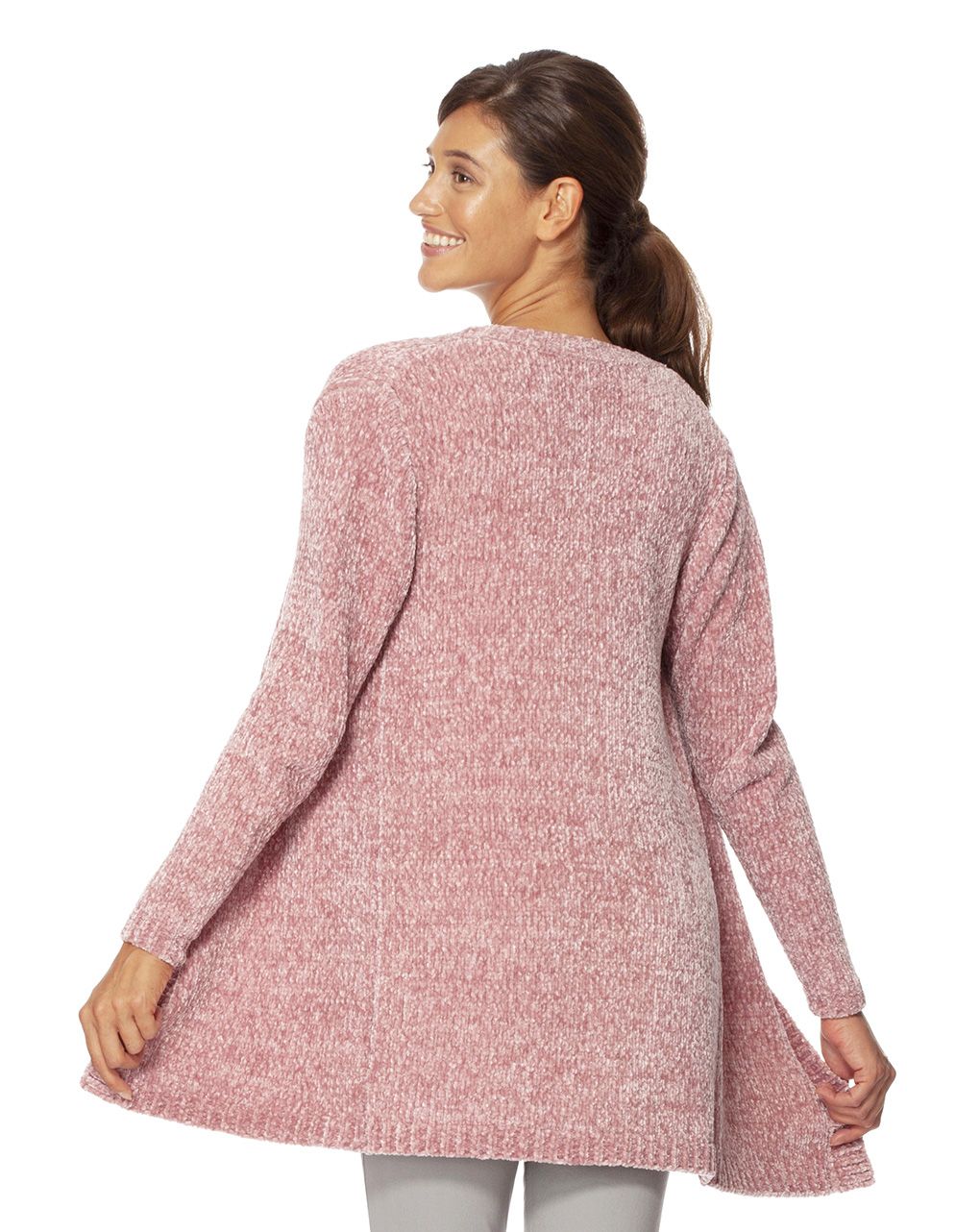 πλεκτη ζακετα σενιλ ροζ - Prénatal