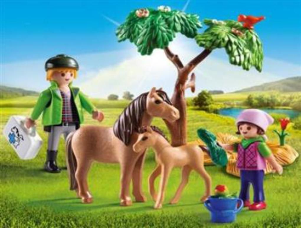 Playmobil κτηνιατρος με πονυ και πουλαρι - Playmobil