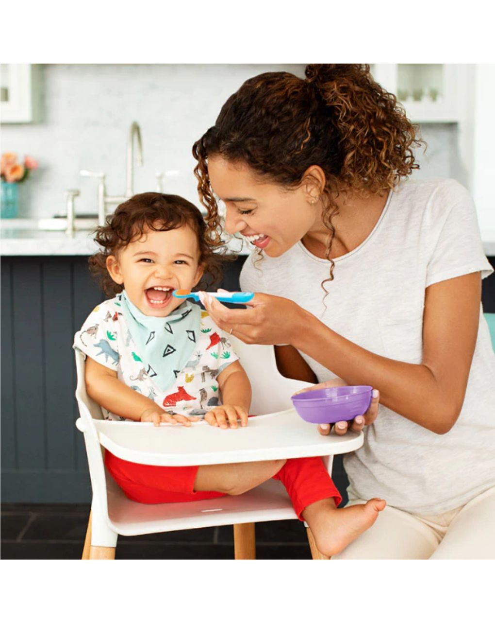 Munchkin love a bowls σετ 4 μπολ φαγητού και 2 κουταλάκια 12106 - Munchkin