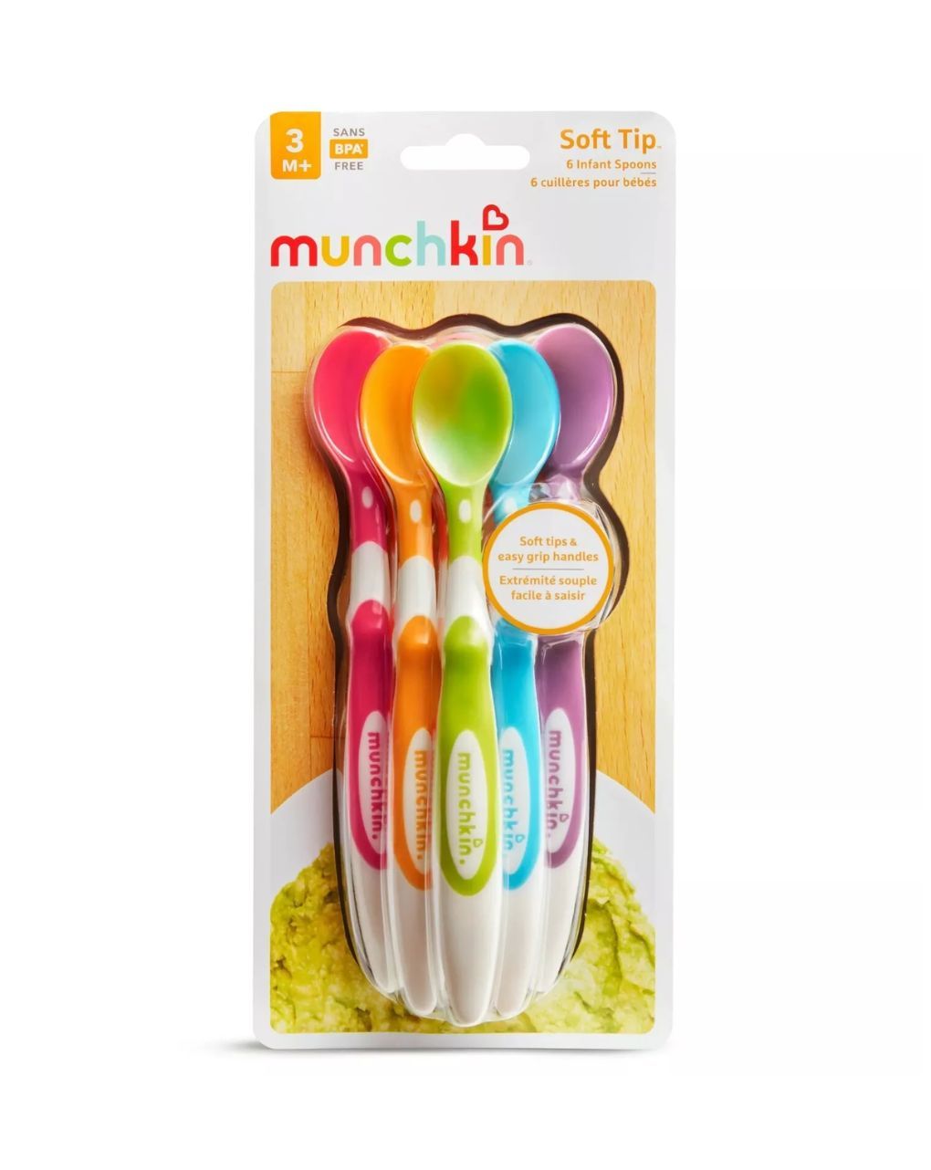 Munchkin σετ 6 μαλακά κουταλάκια soft tip 3m+ 11003 - Munchkin