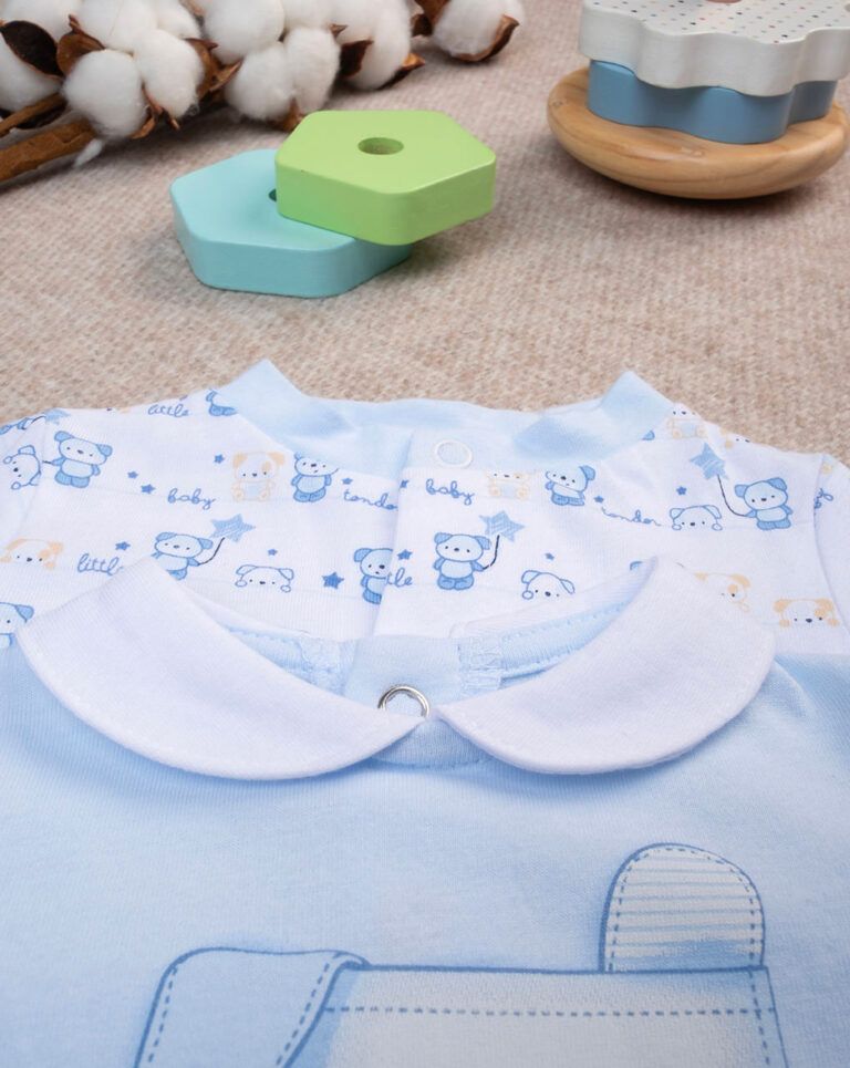 βρεφικά φορμάκια πακέτο x2 με σκυλάκια για αγόρι - Prénatal