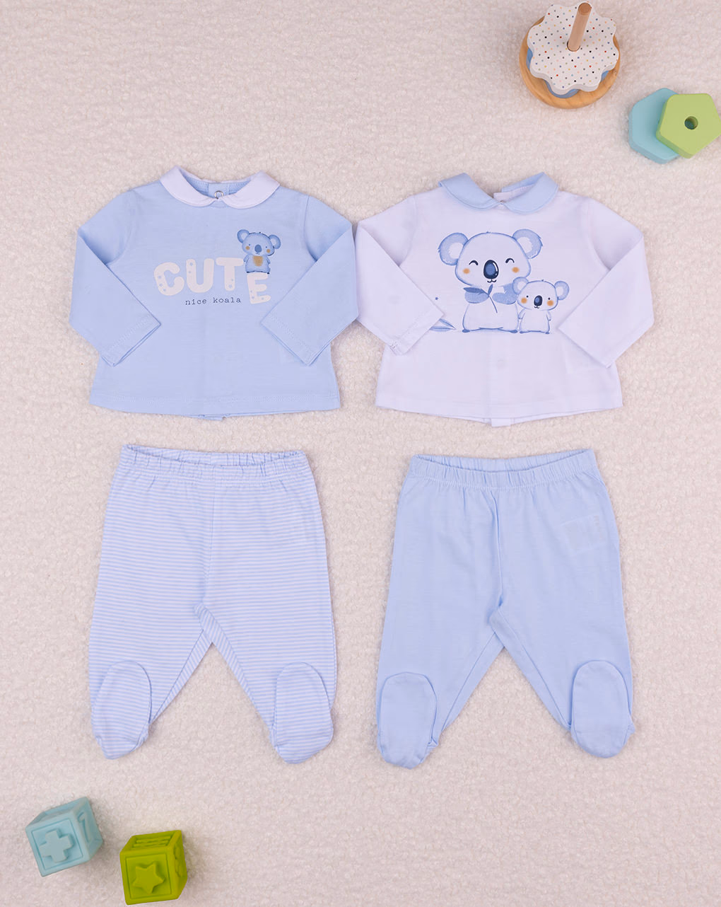 βρεφικά σετ μπλούζες και γκέτες με πάντα για αγόρι - Prénatal