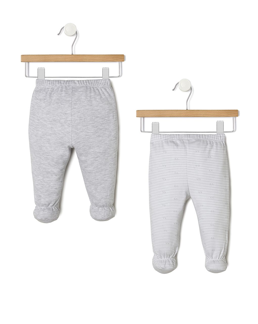 σετ interlock πακέτο χ2 γκρι-λευκό unisex - Prénatal