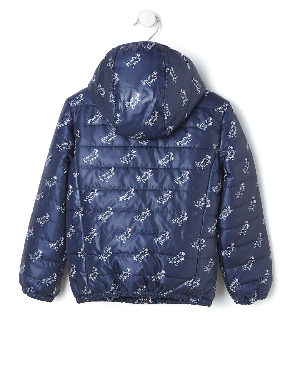 μπουφάν πουπουλένιο με κουκούλα μπλε για κορίτσι - Prénatal