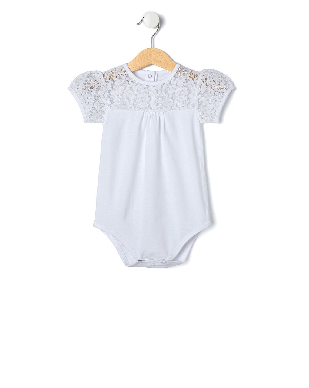 Body jersey λευκο με δαντελα elegant - Prénatal