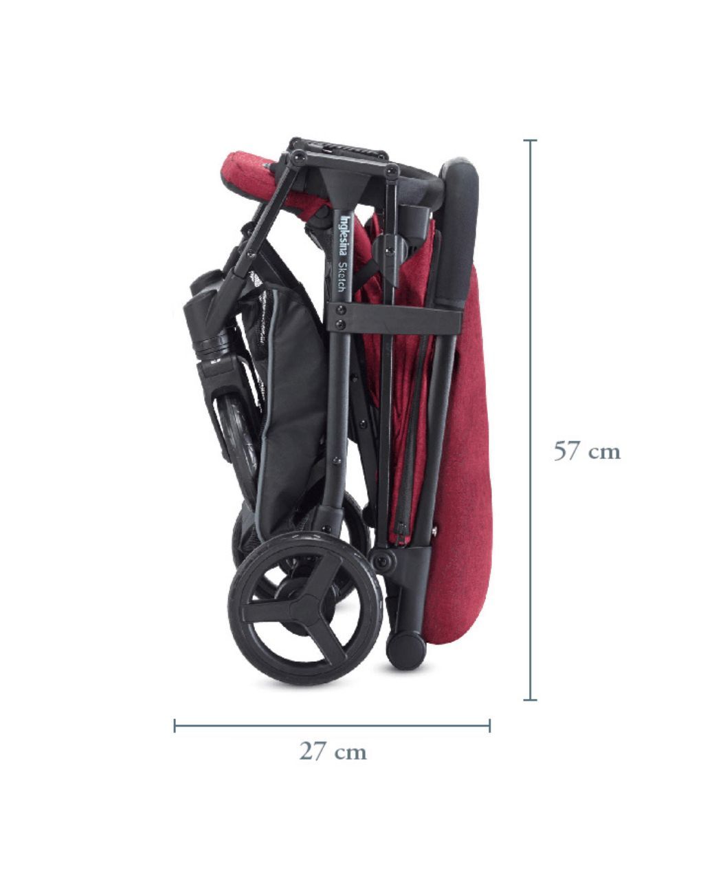 Inglesina ελαφρύ καρότσι περιπάτου sketch nero red - Inglesina