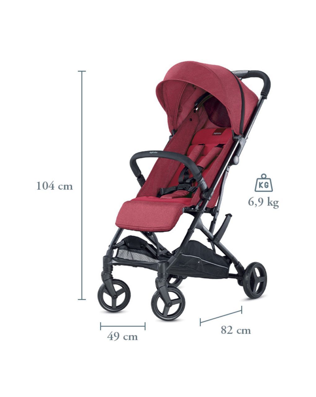 Inglesina ελαφρύ καρότσι περιπάτου sketch nero red - Inglesina