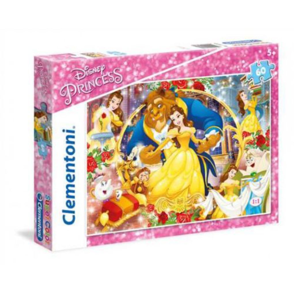 Puzzle 60 s.c. disney-η πενταμορφη και το τερας - Clementoni