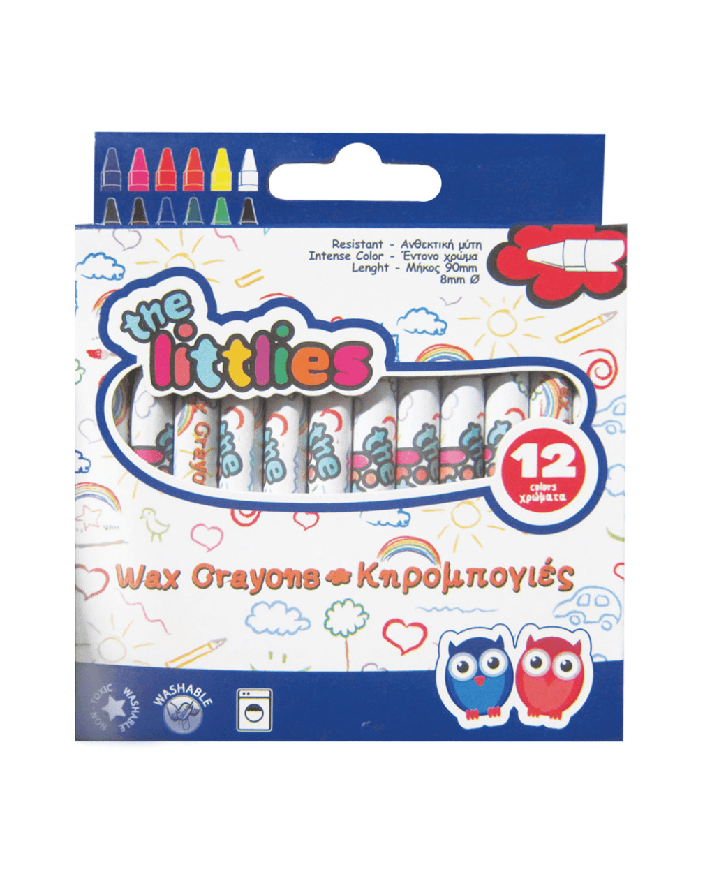 κηρομπογιές the littlies 12 τμχ