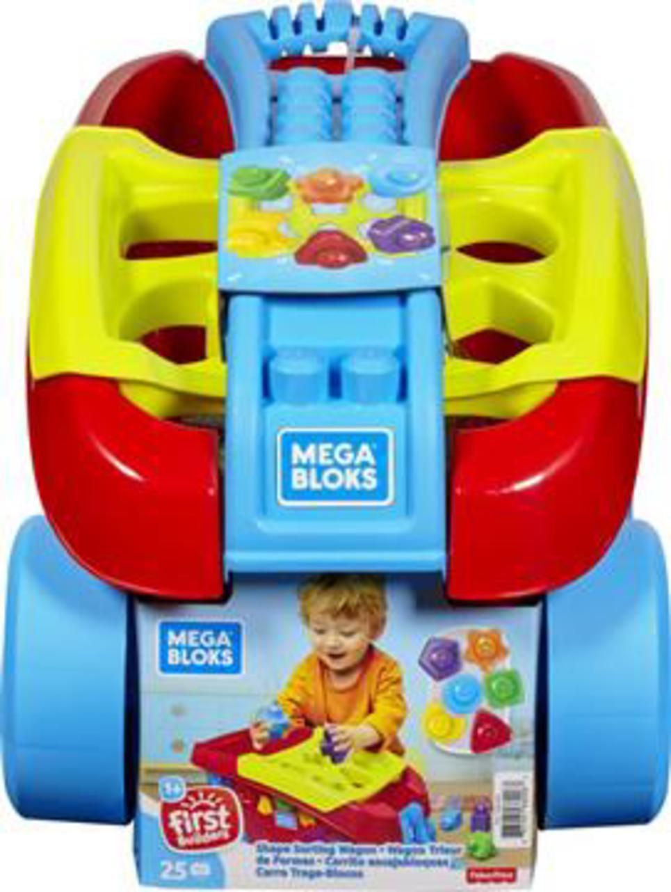 Mega bloks συρομενο καροτσι με τουβλακια - Mega bloks