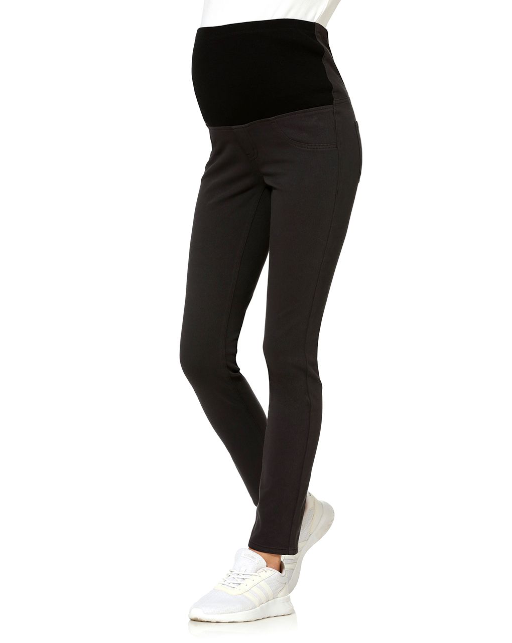 γυναικείο παντελόνι εγκυμοσύνης twill σκούρο γκρι - Prénatal