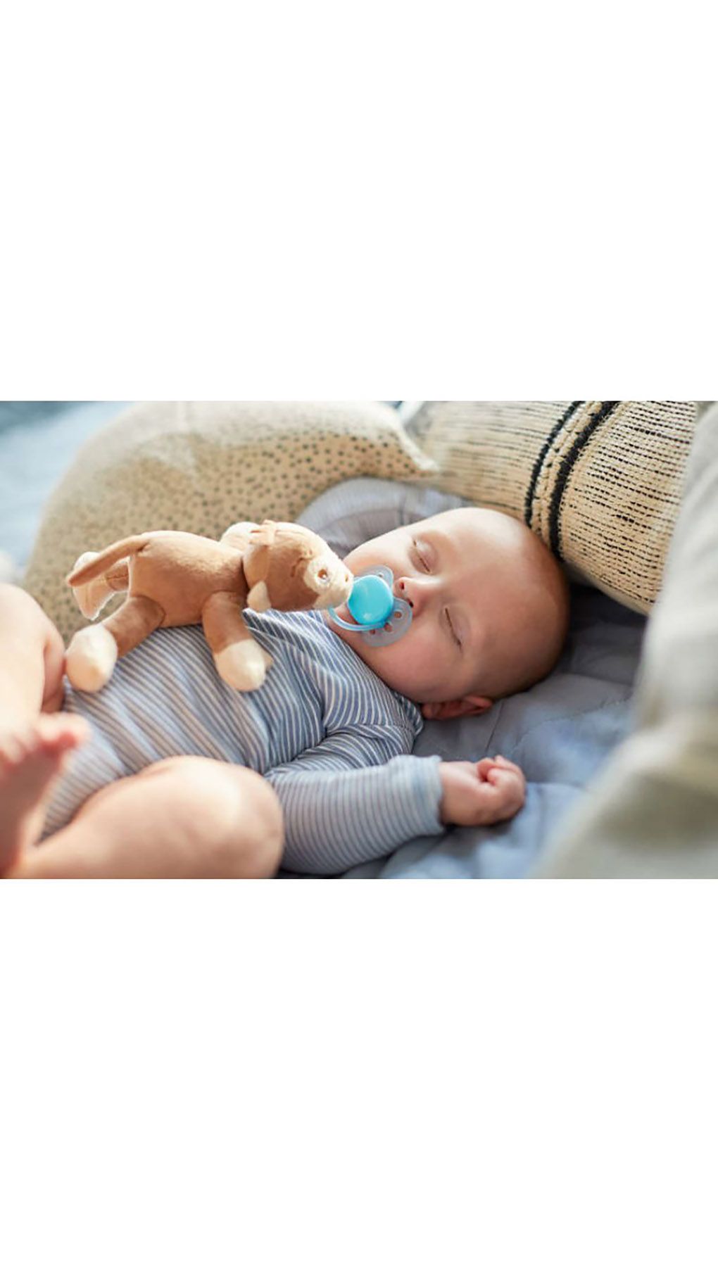 Philips avent ultra soft snuggle μαϊμού ζωάκι αγκαλιάς με ορθοδοντική πιπίλα σιλικόνης 1τμχ - Philips Avent