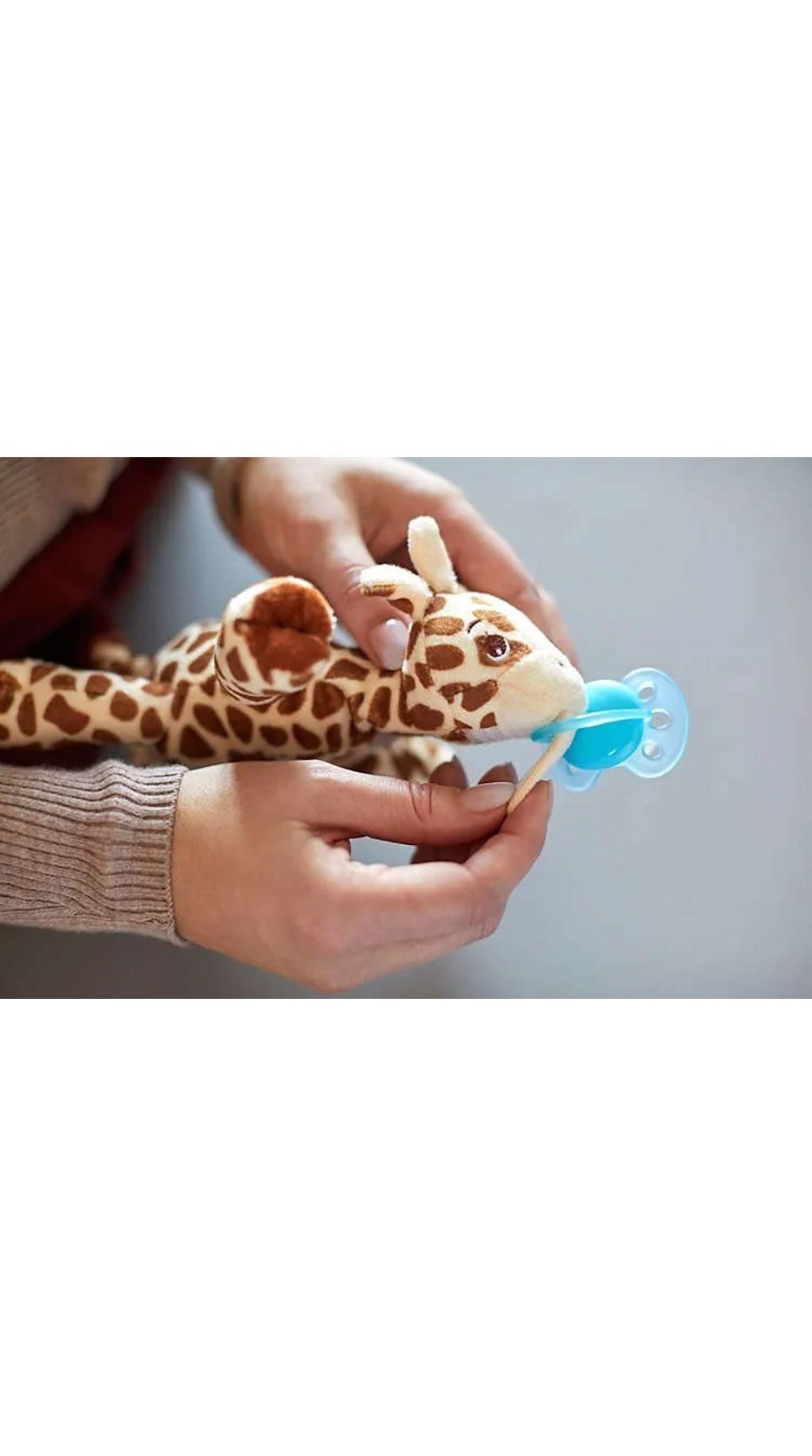 Avent ultra soft snuggle πιπίλα σιλικόνης με ζωάκι αγκαλιάς 0m+ - Philips Avent