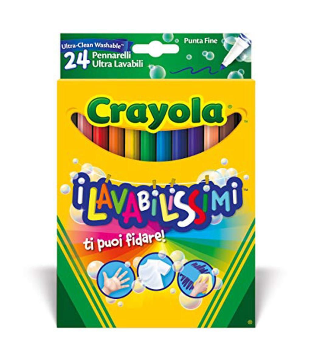 24 maρκαδοροι ultra-clean washable λεπτη μυτη - Crayola