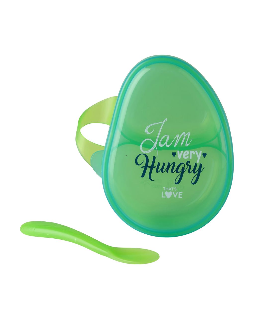 δοχειο φαγητου με κουταλακι πρασινο - That's Love