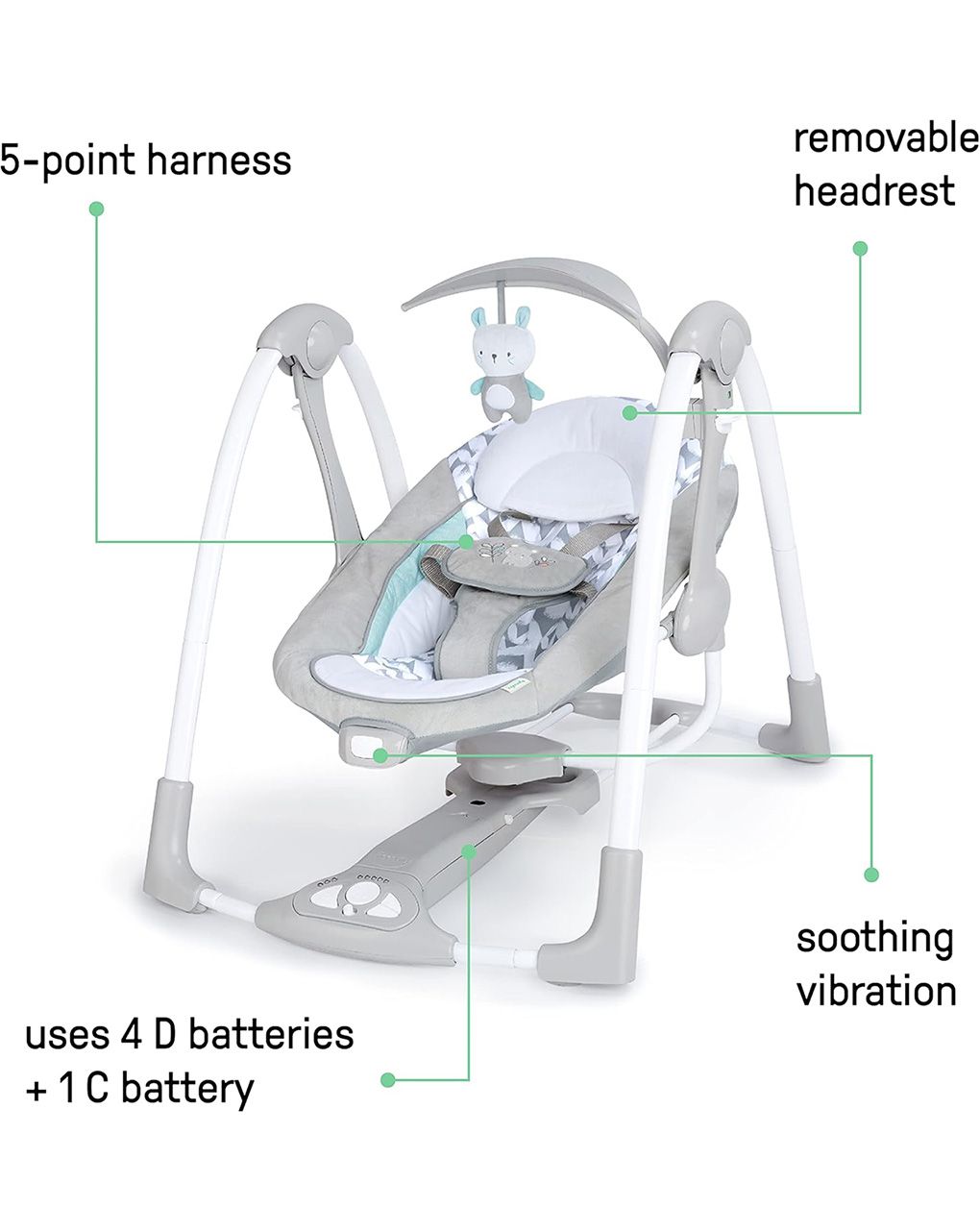 Ingenuity convertme swing-2-seat raylan - Ingenuity