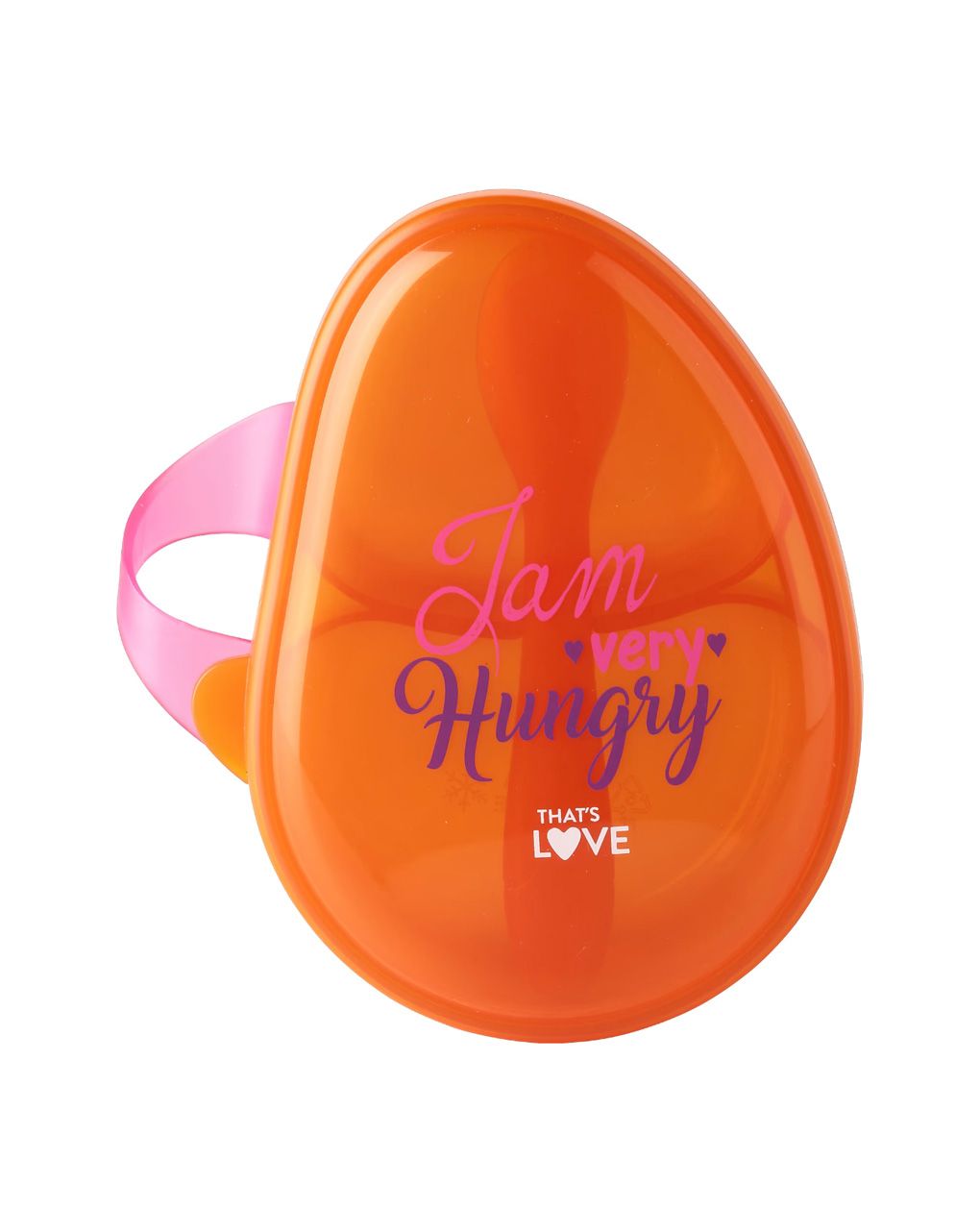 δοχειο φαγητου με κουταλακι πορτοκαλι - That's Love