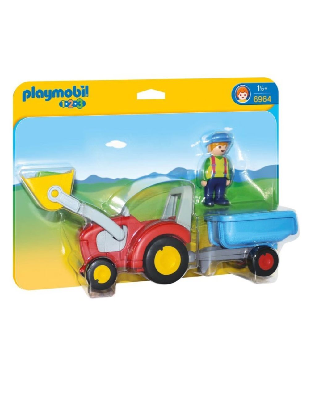 Playmobil τρακτέρ με καρότσα