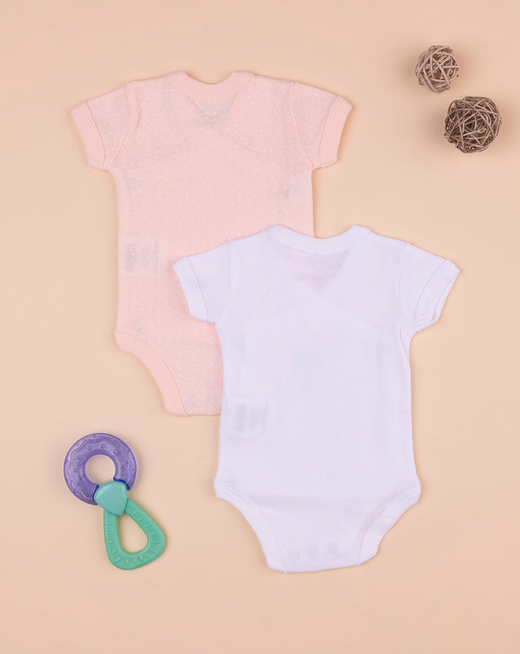 βρεφικά κορμάκια κοντομάνικα πακέτο x2 τμχ it's a girl για κορίτσι - Prénatal