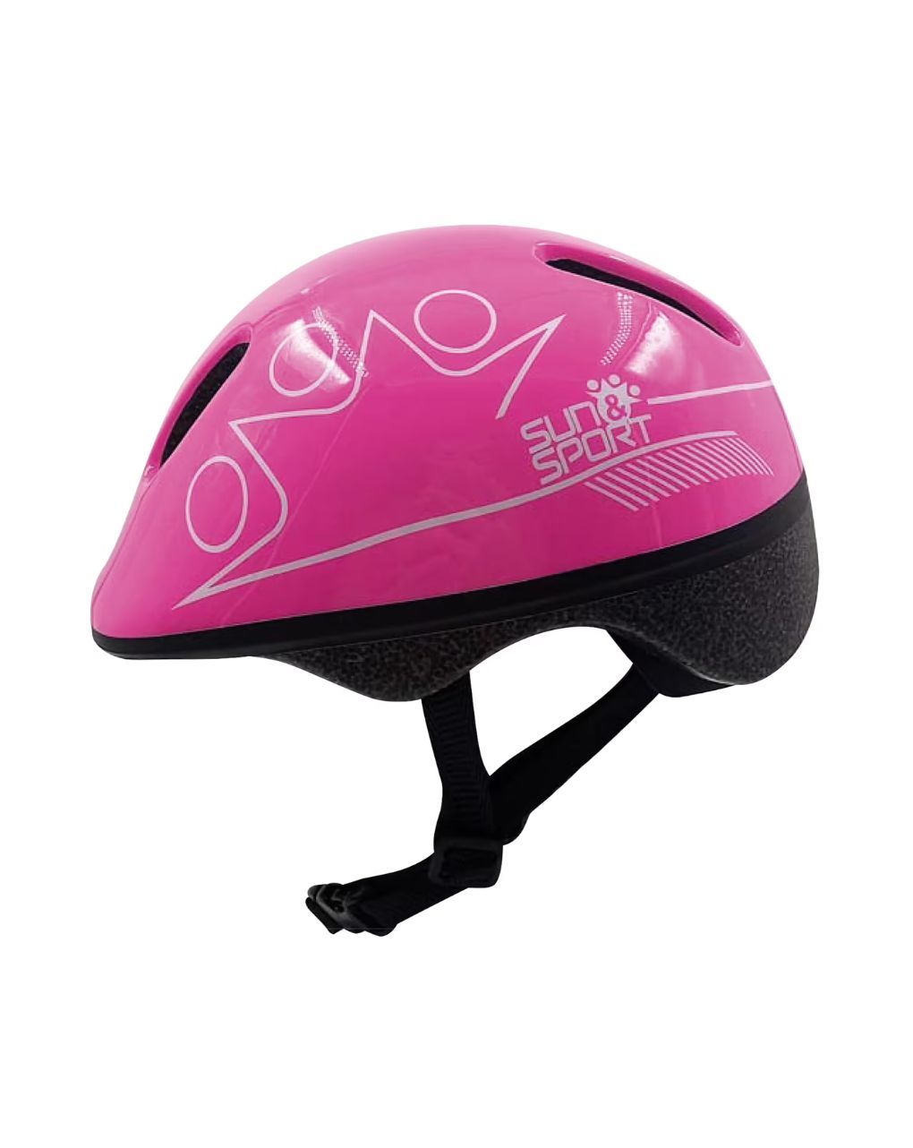 Sun & sport προστατευτικό κράνος ροζ 50-52εκ.