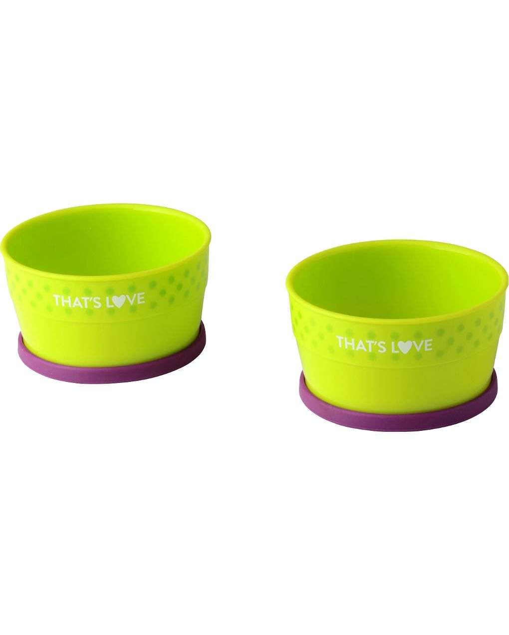 σετ 2 μπολ με βαση σιλικονης πρασινο - That's Love