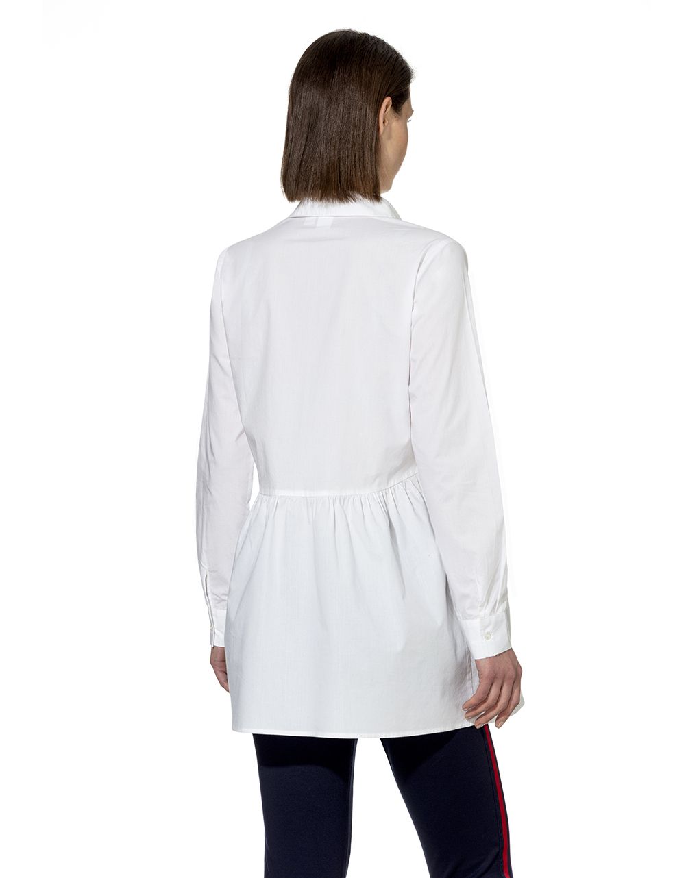 γυναικείο πουκάμισο κλασικό μακρύ λευκό - Prénatal