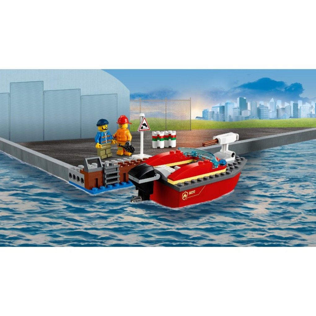 Lego city πυρκαγιά στην αποβάθρα - LEGO