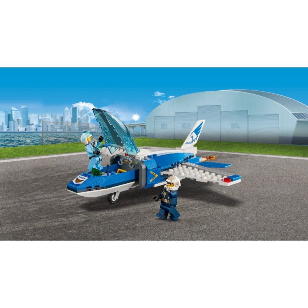 Lego city σύλληψη με αλεξίπτωτο της εναέριας αστυνομίας - LEGO