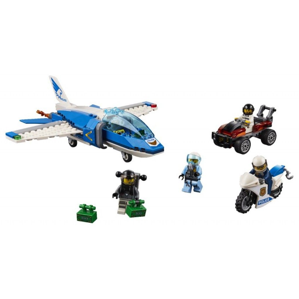 Lego city σύλληψη με αλεξίπτωτο της εναέριας αστυνομίας - LEGO