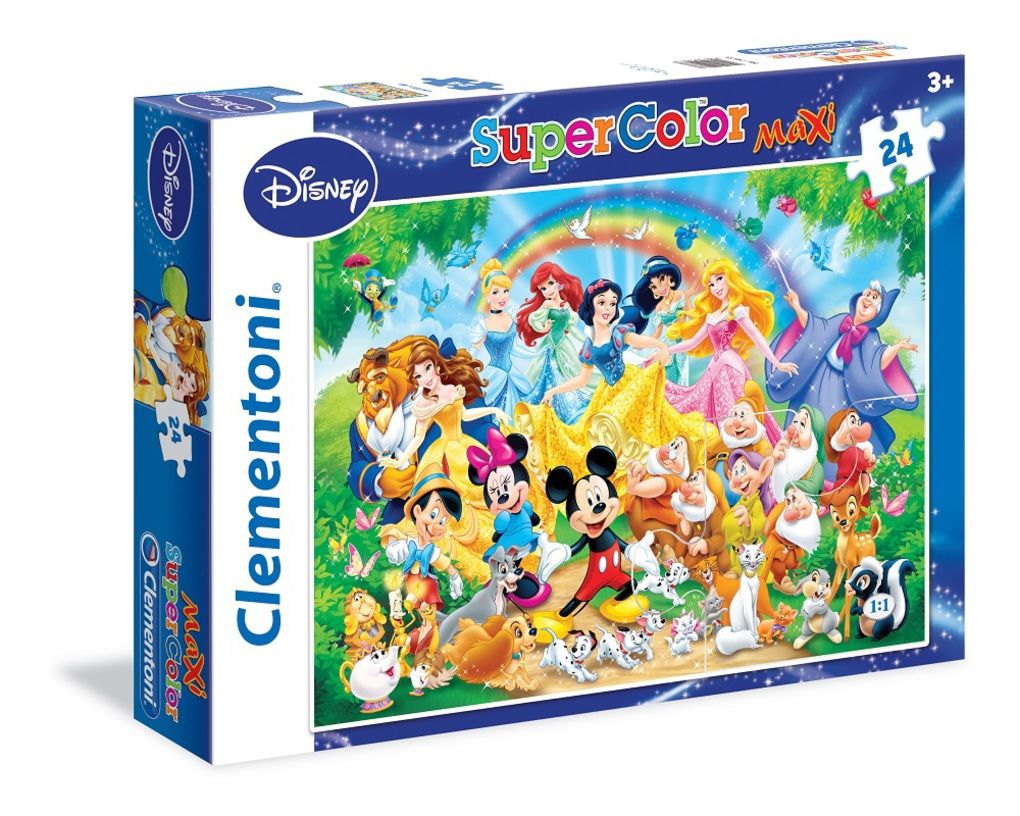 Puzzle 24 maxi disney- οικογενεια disney - Clementoni
