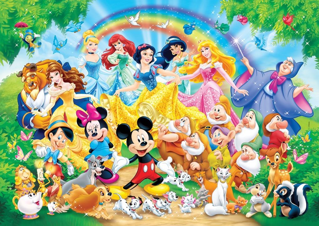 Puzzle 24 maxi disney- οικογενεια disney - Clementoni