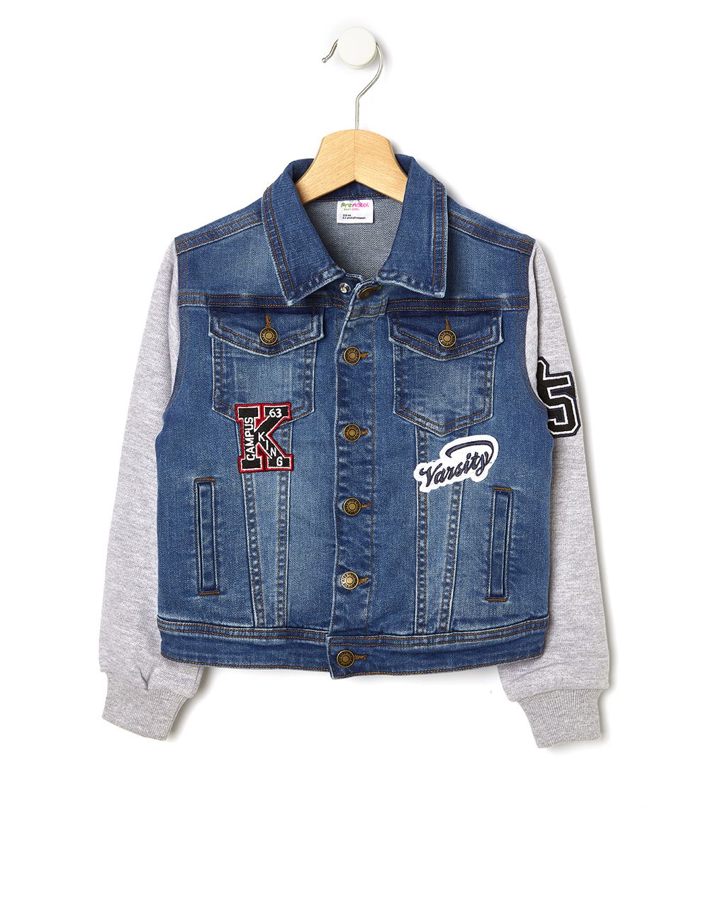 μπουφάν denim με μανίκια φούτερ για αγόρι - Prénatal