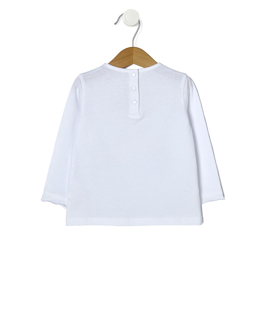 μπλούζα μακρυμάνικη λευκή με αρκουδάκι για κορίτσι - Prénatal