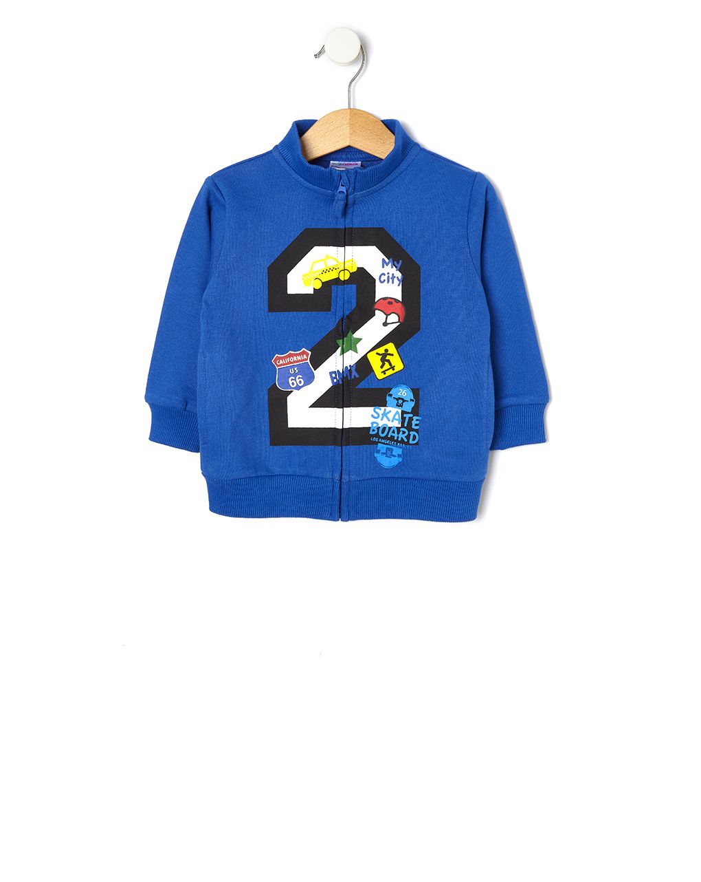 ζακέτα fleece με στάμπα για αγόρι 644705 - Prénatal