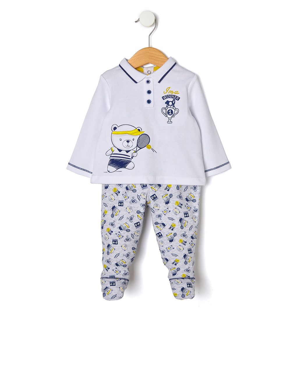 σετ μπλούζα και γκέτες με αρκουδάκι για αγόρι - Prénatal