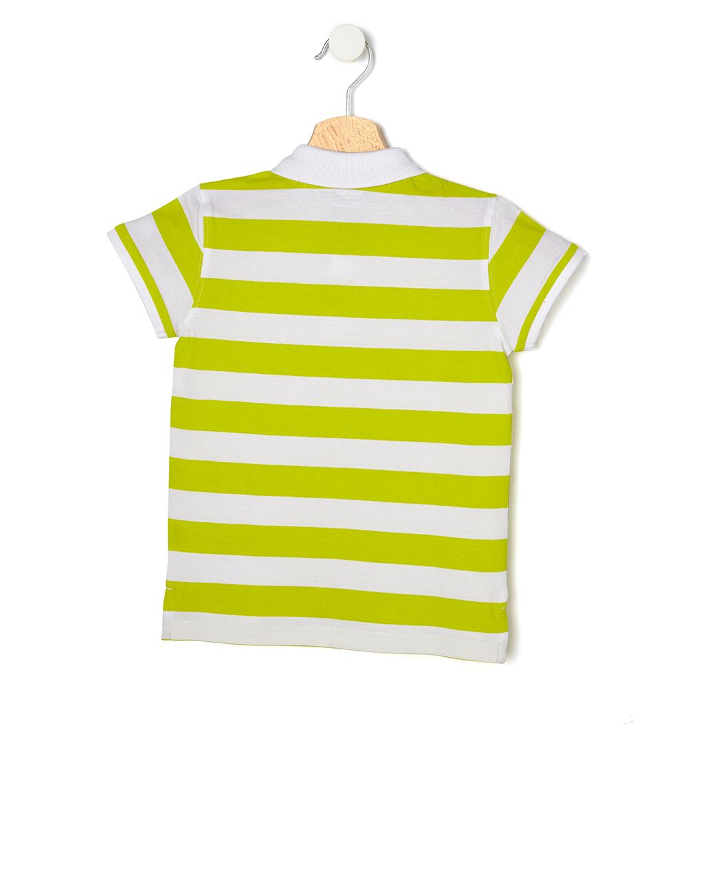 μπλούζα κοντομάνικη πόλο πικέ ριγέ για αγόρι - Prénatal