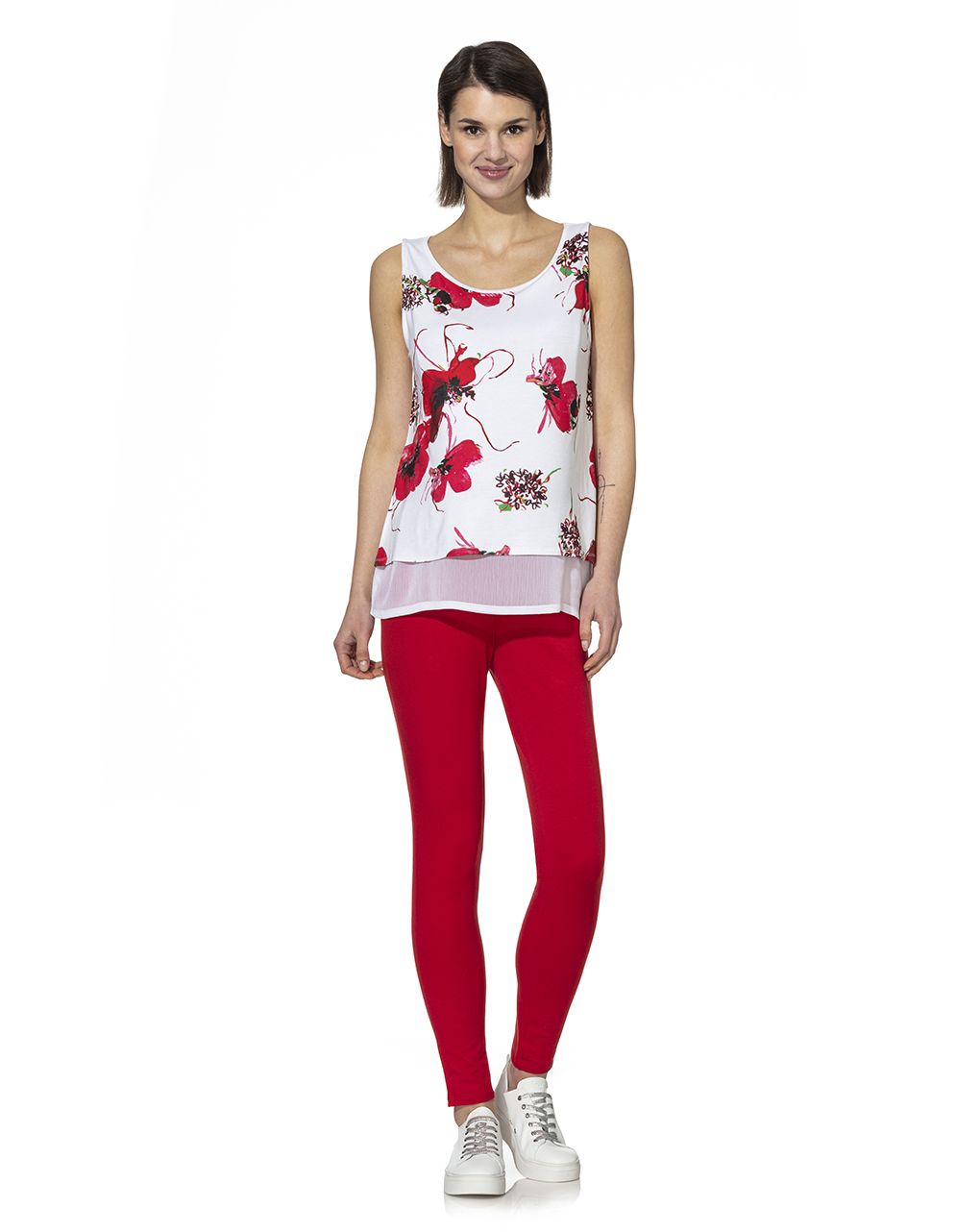 γυναικείο κολάν εγκυμοσύνης βαμβακερό κόκκινο