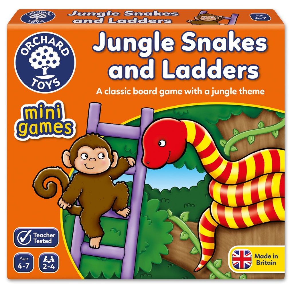 Orchard toys jungle snakes & ladders min - ORCHARD TOYS
