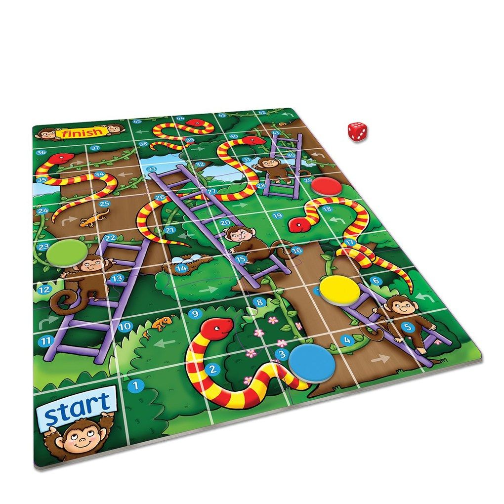Orchard toys jungle snakes & ladders min - ORCHARD TOYS