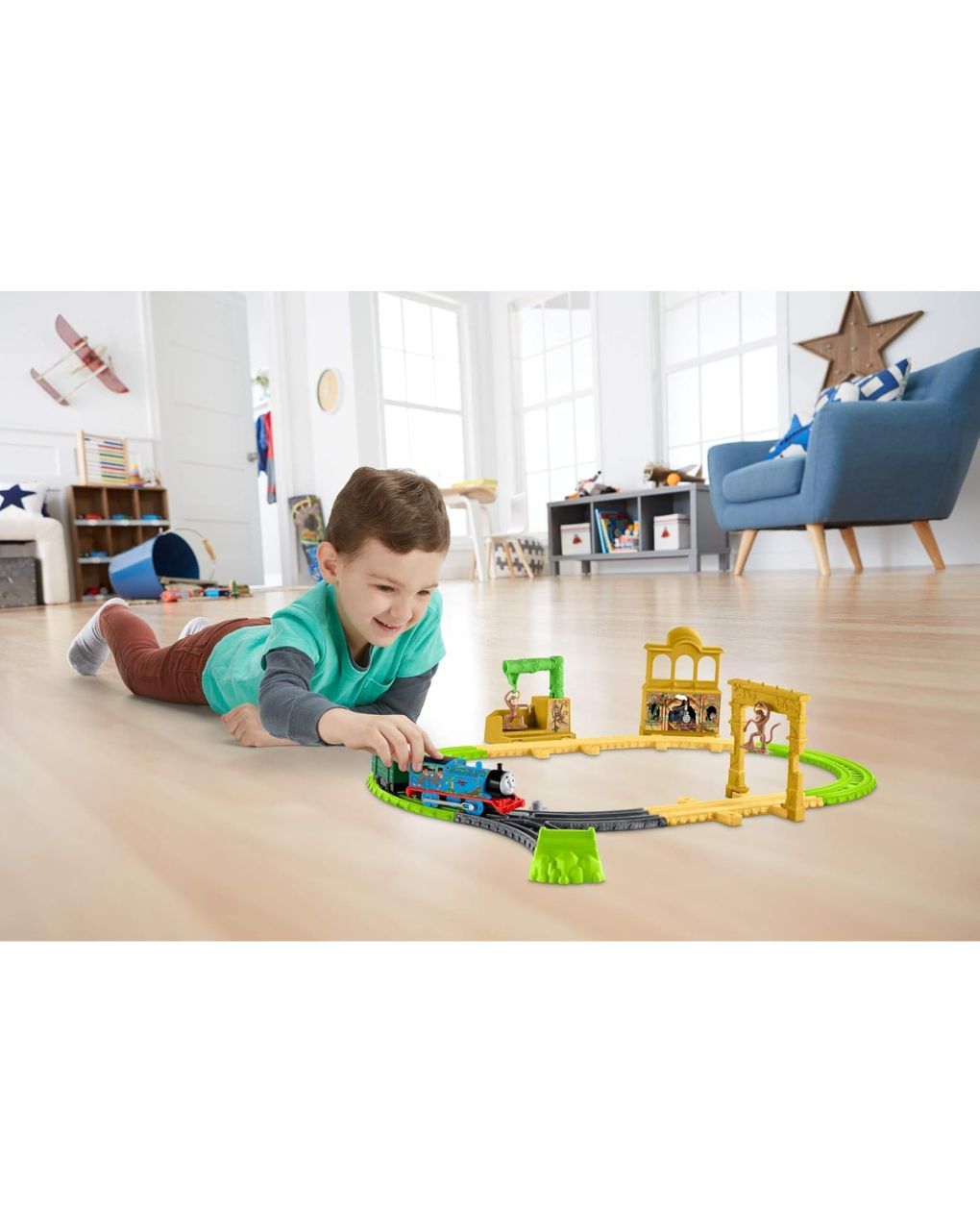Mattel thomas and friends trackmaster: παλάτι με μαϊμουδάκια με τον τόμας fxx65 - THOMAS & FRIENDS