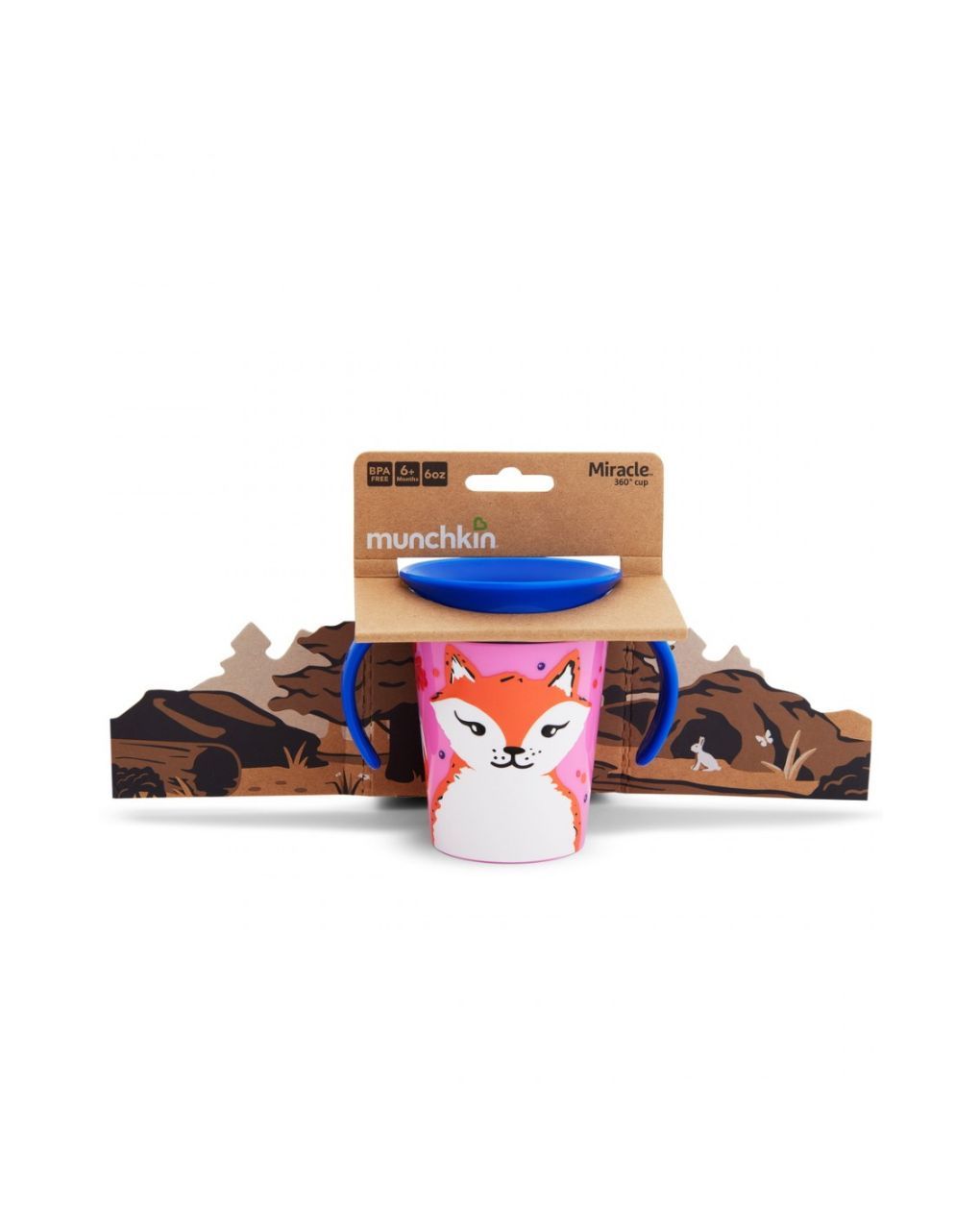 Munchkin εκπαιδευτικό ποτηράκι miracle 360˚ sippy 177ml αλεπού 51774 - Munchkin