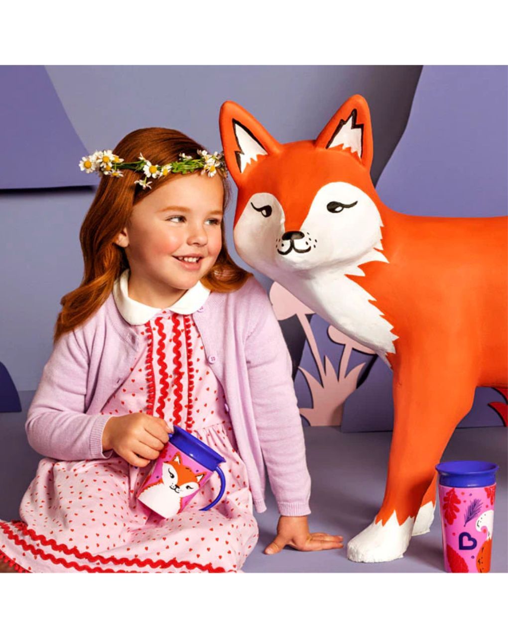 Munchkin εκπαιδευτικό ποτηράκι miracle 360˚ sippy 177ml αλεπού 51774 - Munchkin