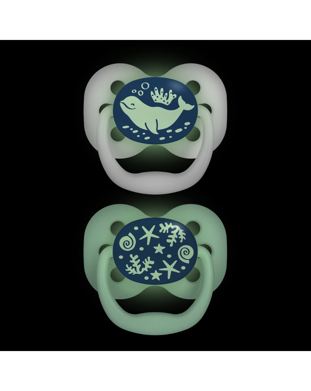 Dr. brown's πιπίλες σιλικόνης νυχτός 2τμχ advantage boy 0-6m 112.70.1hc.310 - Dr Browns