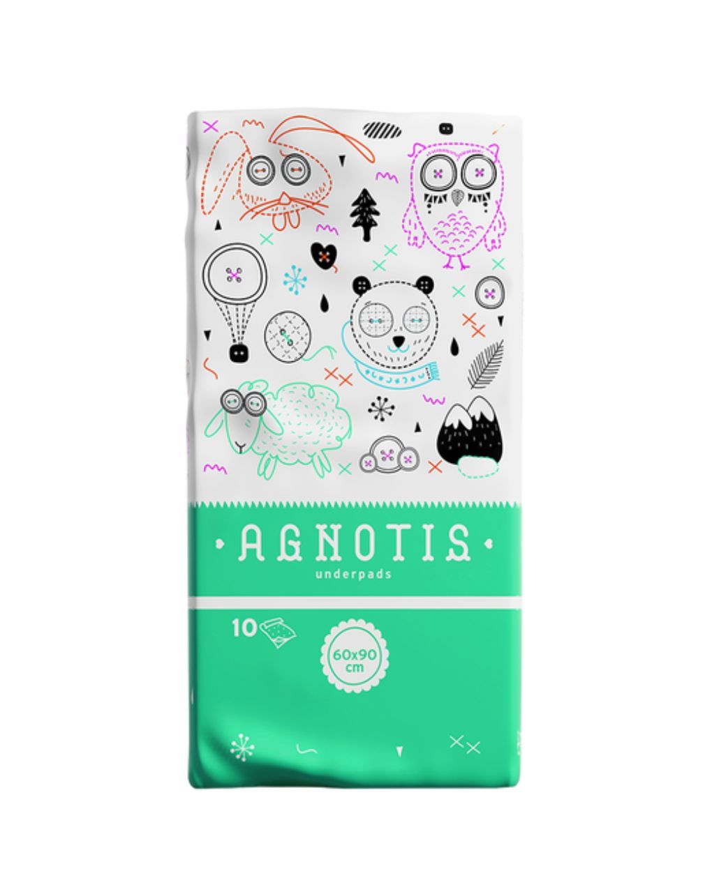 Agnotis βρεφικά υποσέντονα mιας χρήσης 60x90cm 10τεμ up1 - Agnotis